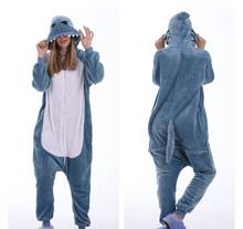 Kigurumi Grey Shark Onesie Adult Pajamas Cosplay Costumes Onesies Carnival Pyjamas Sleepwear 2024 - buy cheap