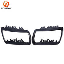 POSSBAY Door Rearview Mirror Trim Ring Frame for BMW X5 E53 3.0d/3.0i/4.4i 1999-2006 Mattle Black Car Mirror Housing Covers 2024 - buy cheap