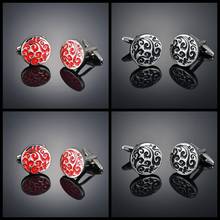 Red black Yunxiang Cufflinks French long sleeve shirt with studs and Cufflinks 2024 - buy cheap