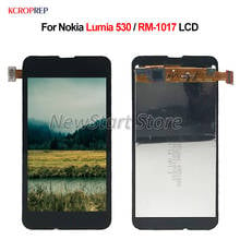 Pantalla LCD para móvil, montaje de digitalizador con pantalla táctil con marco para Nokia 530, 530 ", accesorio de repuesto para Nokia Lumia 4,0 RM-1017 2024 - compra barato