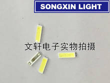 Xiasongxin luz de fundo led lextar 100 w, 0.5 6v branca fria 40lm, luz de fundo lcd para aplicação de tv, 7020 peças 2024 - compre barato