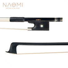 NAOMI 4/4 Size Carbon Fiber Violin BOW Good Quality Ebony Frog Violin Bow New Violin Parts Accessories 2024 - buy cheap