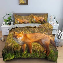 3D Bedding Sets Animal Fox Duvet Quilt Cover Set Comforter Bed Linen Pillowcase King Queen Size Home Textiles 2024 - buy cheap