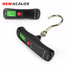 NEWACALOX 50kg/110lb Pocket Digital Travel Scale Weighing Luggage Fishing Electronic Hanging Hook Scale 2024 - buy cheap