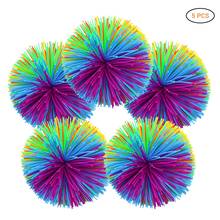 5pcs/lot Outdoor Indoor Rainbow stress Ball Children Soft Sensory Play Fidget Toy Autism Stress Relief Active Fun Toy 2024 - buy cheap