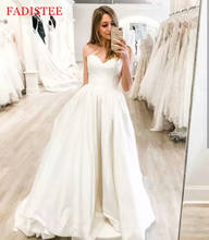 Vestido De Novia De satén, ropa De boda, sin tirantes 2024 - compra barato