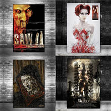 Horror Saw Movie Comics Bar Cafe Wall Art Painting Print On Canvas Poster Pictures Home Decor canvas painting A723 2024 - buy cheap