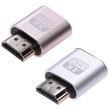 4K HDMI-compatible-compatible DDC EDID Dummy Plug Headless Ghost Display Emulator Virtual Display Adapter For Bitcoin Mining 2024 - buy cheap