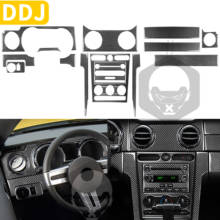 Car Dashboard Panel Center Central Frame Cover Sticker Kit Carbon Fiber Car Accessories For Ford Mustang GT 2005-2009 S197 2024 - buy cheap