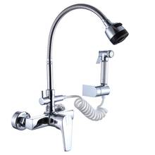 BAKALA multi-function wall-mounted hot and cold kitchen faucet with hand spray 2024 - buy cheap