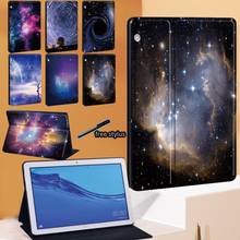 PU Leather Tablet Case for Huawei MediaPad T3 8.0/T3 10 9.6"/T5 10 10.1"/MediaPad M5 Lite 10.1"/M5 10.8" Fold Stand Cover+Stylus 2024 - buy cheap