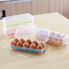 Caja de almacenamiento de huevos transparente para cocina, contenedor de alimentos portátil de plástico anticolisión, 10 rejillas 2024 - compra barato
