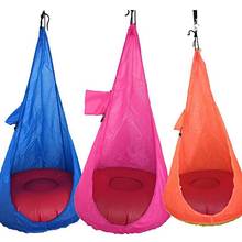 Home Hammock Chair Child Durable Kids Swing Pod Comfortable Hanging Seat for Indoor Outdoor Use with Inflatable Cushion 2024 - buy cheap