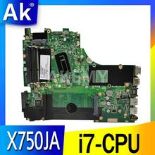 Akemy Mainboard For ASUS X750JA X750JB A750JA K750J K750JA X750J Laptop Motherboard 100% Test OK W/ i7-4500U  Free 4GB RAM+Heats 2024 - buy cheap