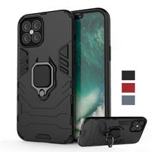 For iPhone 12 Mini Case Cover iPhone 11 12 Pro Max SE 2020 Shockproof Bumper Magnetic Ring Holder Armor Phone Case For iPhone 12 2024 - buy cheap