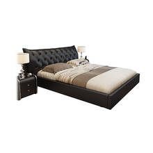 Genuine Leather bed frame camas кровать двуспальная lit beds سرير  muebles de dormitorio мебель cama de casal storage drawers 2024 - buy cheap