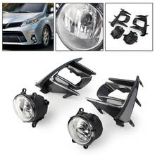 Car OEM Fog Lights Set Complete w/Bulb Switch Wire Bezel For Toyota Sienna 2017 2018 2019 2020 2024 - buy cheap