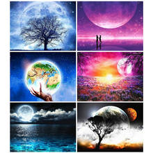 New Arrival Full Drill Square Landscape Diamond Painting 5D Moon Diamond Art Embroidery Scenery Mosaic Handmade Home Decoration 2024 - buy cheap