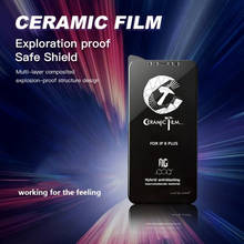 Película cerámica de pegamento completo 9H para iPhone 11 pro max Xr X Xs max, Protector de pantalla PMMA para iPhone 6s 6 7 8 Plus, película de cerámica, 10 Uds. 2024 - compra barato