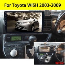 Radio con GPS para coche, reproductor con Android 10, 9 pulgadas, 2 Din, Carplay, Multimedia, estéreo, para Toyota Wish 2003-2009 2024 - compra barato