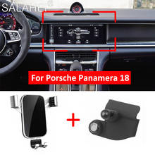 Suporte do telefone do carro para porsche panamera 971 2018 montagem de ventilação de ar do carro 360 graus rotação celular suporte estilo do carro suporte do telefone móvel 2024 - compre barato