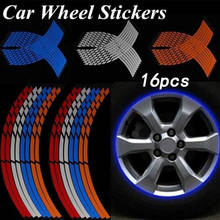 16Pcs 17"18" Strips Motorcycle Car Wheel Tire Stickers Rim Tape Motorbike Auto Decals car accessories 2024 - buy cheap