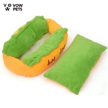 VOW Pets Hot Dog Bed Various Size Large Dog Lounger Bed Kennel Mat Soft Fiber Pet Dog Puppy Warm Soft Bed House Pet Supplie 2024 - buy cheap