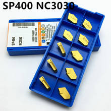 100PCS SP400 NC3030 high quality slotted carbide insert lathe tool turning and grooving cutter SP400NC3030 2024 - buy cheap