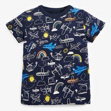 Новинка 2021, летняя футболка для мальчиков, брендовая детская футболка из 100% чесаного хлопка, Детская Повседневная футболка с коротким рукавом для младенцев, топы, одежда для маленьких мальчиков 2024 - купить недорого