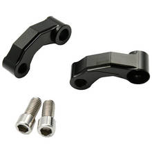 Espelho da motocicleta riser extensão suporte adaptador para bmw r1200gs lc/adv 13-18 r ninet/r1200r premium cnc liga de alumínio preto 2024 - compre barato