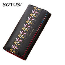 BOTUSI  Lady Purses High Quality Clutch Wallet Long Female Wallet Carteira Feminina  Large Capacity Zipper Cell Phone Pocket 2024 - buy cheap