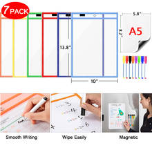 Soft Magnetic Whiteboard Transparent Dry Erase Pockets Message Writing Drawing Door Whiteboard Used for Teaching Supplies Marker 2024 - buy cheap