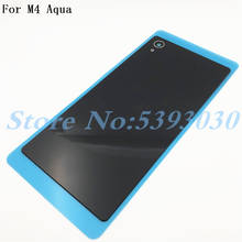 Original For Sony Xperia M4 M4 Aqua E2303 E2333 E2353 Back Glass Battery Door Housing Rear Back Cover With NFC 2024 - buy cheap