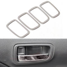 Cubierta Interior de manija de puerta, pegatina embellecedora, accesorios de decoración, ABS, cromo, para Mitsubishi Outlander 3 2013-2019 2024 - compra barato