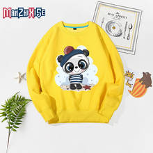 Childrens Clothing 2019 Autumn New Kids Tops Boys Fashion Long Sleeve Pullover Girl Clothes Cartoon Cute Panda Print Sweatshirt 2024 - buy cheap