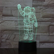 3D Acrylic Plate Lights Astronaut LED USB Table Lamp Colorful luminaria 3D Touch Lamp as Indoor Office Decor Lights 1887 2024 - buy cheap