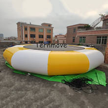 Inflatable Pool float toy inflatable water platform floating water park sea jumping bed inflatable trampoline lake water game 2024 - buy cheap