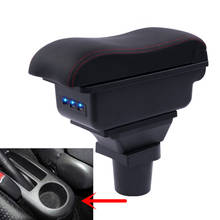 For Toyota Yaris L New Vios armrest box central Store content Storage box with cup holder ashtray USB interface 2014-2017 2024 - buy cheap