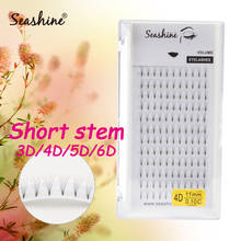 Seashine Short Stem Premade Volume Fans Eyelash Individual Lashes Faux Mink  Semi Permanent Soft Lash Extension 2024 - buy cheap