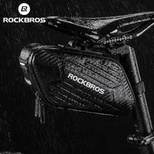 ROCKBROS 1.5L Hard Shell Bike Bag Rainproof Reflective MTB Bicycle Bag Cycling Portable Hang Light Saddle Seatpost Rear Panniers 2024 - buy cheap