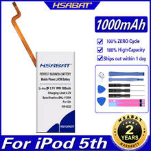 HSABAT 1000mAh 616-0232 Battery for iPod 5th 7th Video 60GB 80GB 6th gen Classic Thick 160GB 2024 - buy cheap