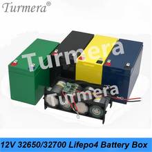 Turmera 32650 32700 lifepo4 bateria caixa de armazenamento com 1x4 suporte para 12v 7ah fonte de alimentação ininterrupta e e-bike bateria uso 2024 - compre barato