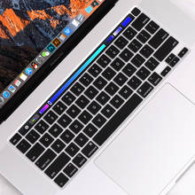 Чехол для клавиатуры Redlai US Verstion с английскими буквами для MacBook Pro 16 дюймов A2141 с сенсорной панелью Защитная клавиатура 2024 - купить недорого