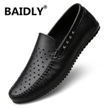 Plus Size 47 Genuine Leather Casual Shoes Luxury Brand Men Loafers Moccasins Comfortable Soft Oxford Shoes Driving Shoes 2024 - buy cheap