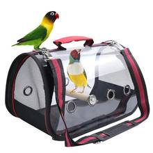 Portable Bird Cage Parrots Outdoor Travel Birds Carrier Shoulder Bag Easy Cleaning Airy Transparent Space Capsule Pet Bags 2024 - buy cheap