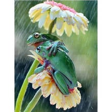 Animal Frog DIY Embroidery 11CT Cross Stitch Kits Craft Needlework Set Cotton Thread Printed Canvas Home Decoration   Sell 2024 - buy cheap