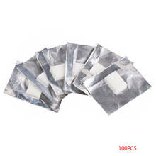 100Pcs Aluminium Foil Remover Wraps with Acetone Nail Art Soak Off Acrylic Gel Nail Polish Removal Tools 2024 - buy cheap