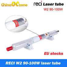 Tubo láser de CO2 Reci W2 90W-100W, distribuidor de caja de madera, diámetro de embalaje, envío a la UE Máquina cortadora de grabado láser CO2, 80mm 2024 - compra barato