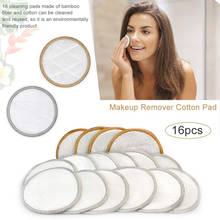 16PCS Makeup Remover Pads Reusable Cotton Pads Make Up Facial Remover Bamboo Fiber Facial Skin Care Nursing Pads Skin Cleaning 2024 - buy cheap