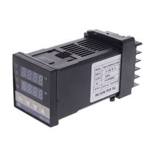Pid controlador de temperatura digital REX-C100 0 a 400 k tipo entrada ssr saída 19qb 2024 - compre barato
